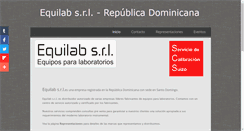 Desktop Screenshot of equilab-rd.com